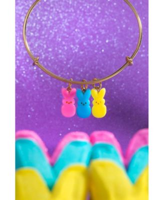 Peeps Bunny Multi Charm Bangle Bracelet