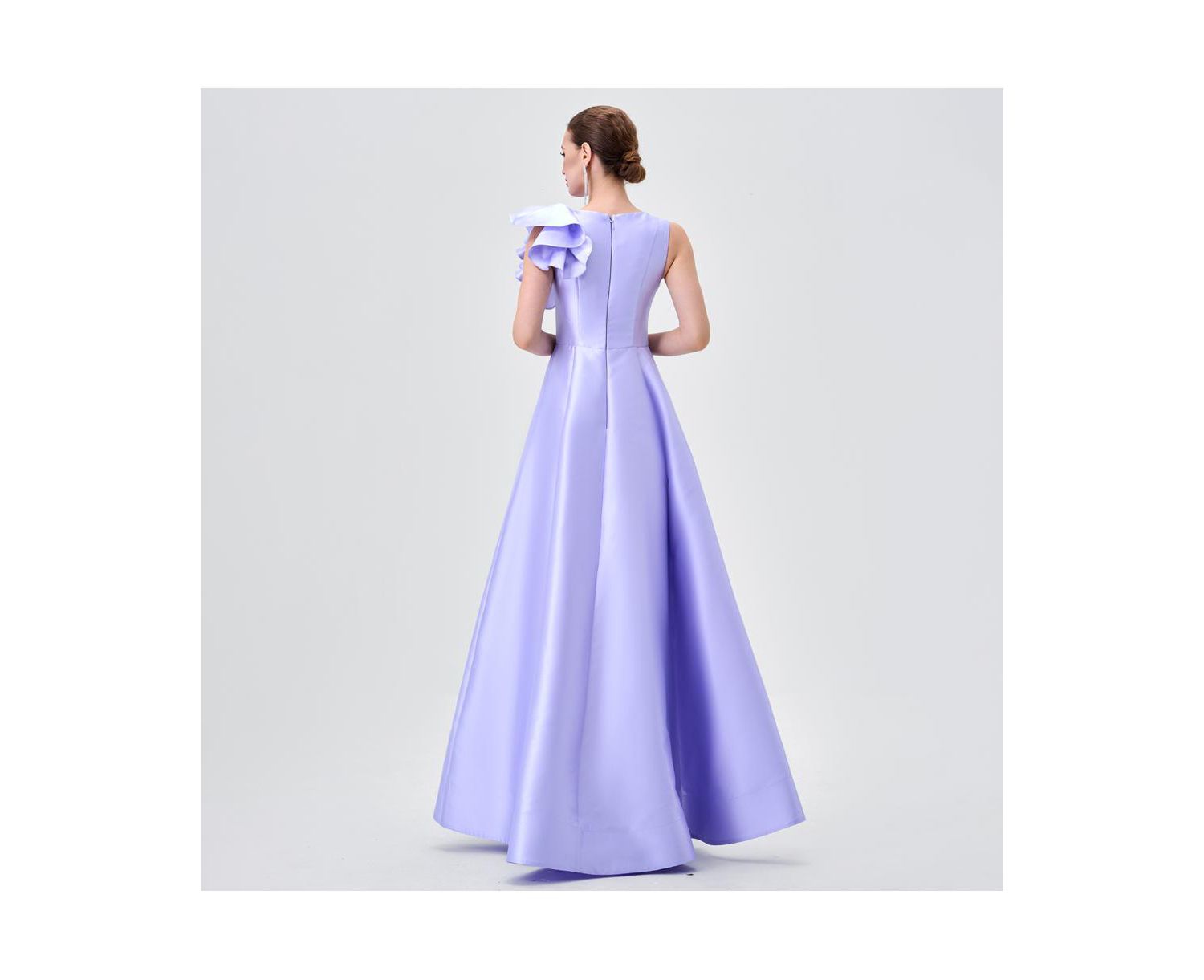Women's Mirella V Neck Ruffle Gown