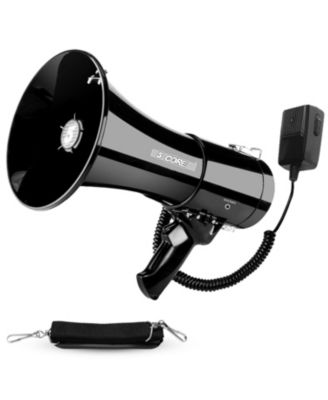Megaphone 50W Bullhorn 1100 Yards Loud Siren Maker w Adjustable Volume for Soccer Coaches