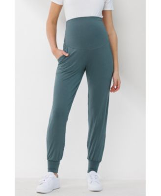 Maternity Over-the-Belly Pull-On Joggers With Side Pockets
