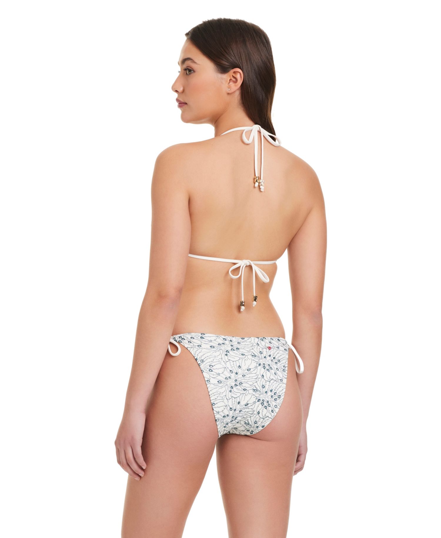 Women's Embroidered Tie-Side Bikini Bottom