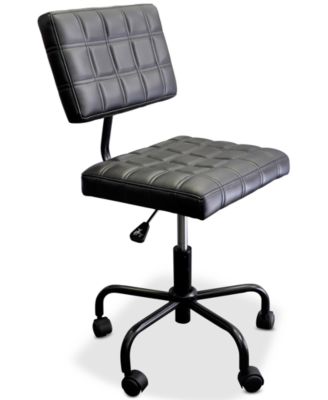 Idea Nuova - Taron Rolling Quilted Computer Chair, Direct Ship