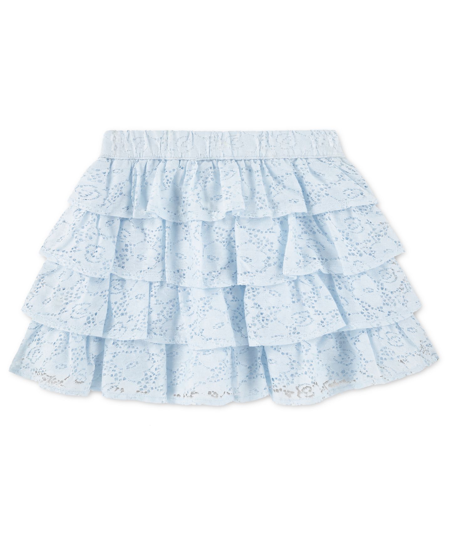 Юбка-шорты abercrombie kids Tiered Lace Mini Skort для девочек-малышей, цвет: Синий — фото 2