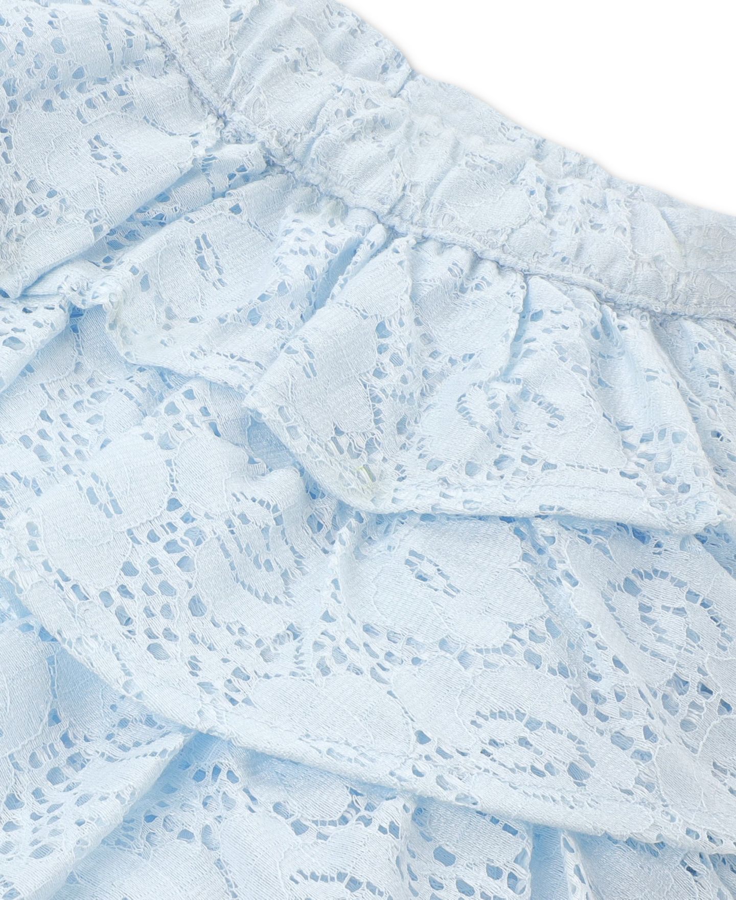 Юбка-шорты abercrombie kids Tiered Lace Mini Skort для девочек-малышей, цвет: Синий — фото 3