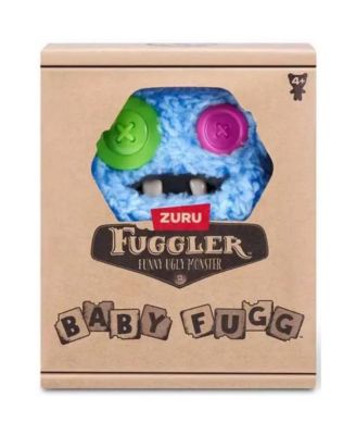 Zuru Baby Fug SasQuoosh Blue Funny Ugly Monster Plush Toy 3.5 Inch