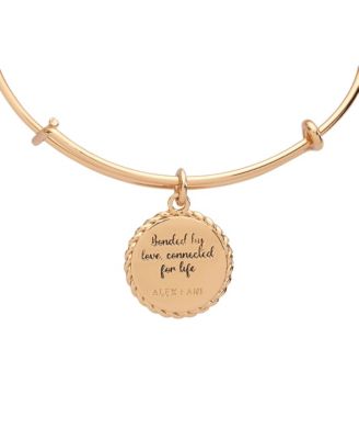 Mom Charm Bangle Bracelet, 'Bonded by Love'