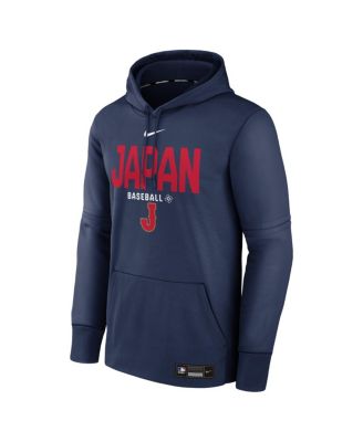Men's Navy Japan Baseball 2026 World Baseball Classic Authentic Collection Therma Hoodie