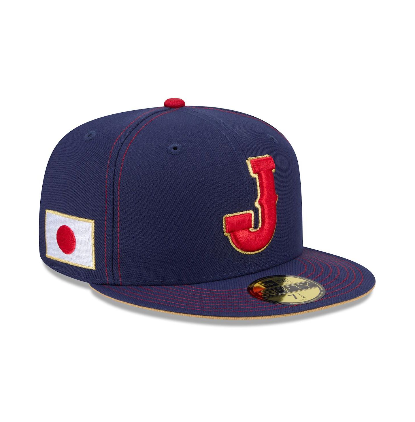 Мужская кепка New Era Navy Japan Baseball 2026 World Baseball Classic 59FIFTY Fitted Hat — фото 1