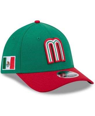 Men's Green/Red Mexico Baseball 2026 World Baseball Classic M-Crown 39THIRTY Flex Hat