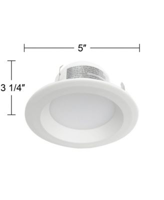 4" Plain 8.5W 3000K LED Retrofit Trims 6-Pack