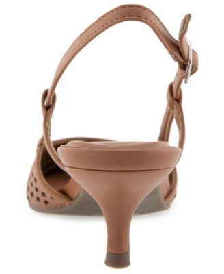 Women's Maggie Perf Slingback Kitten Heel Pumps