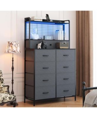 Smart Dresser with 11 Fabric Drawers