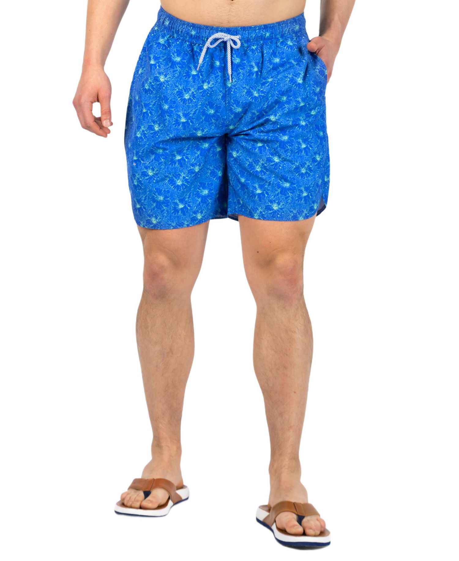 Men's Tropical Floral Printed Swim Shorts