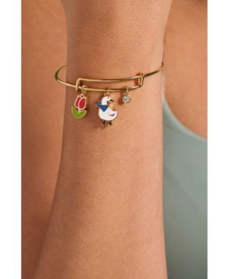 Garden Party Multi Charm Bangle Bracelet