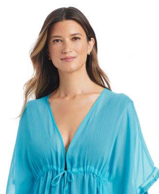 Women's V-Neck Caftan Swim Cover-Up