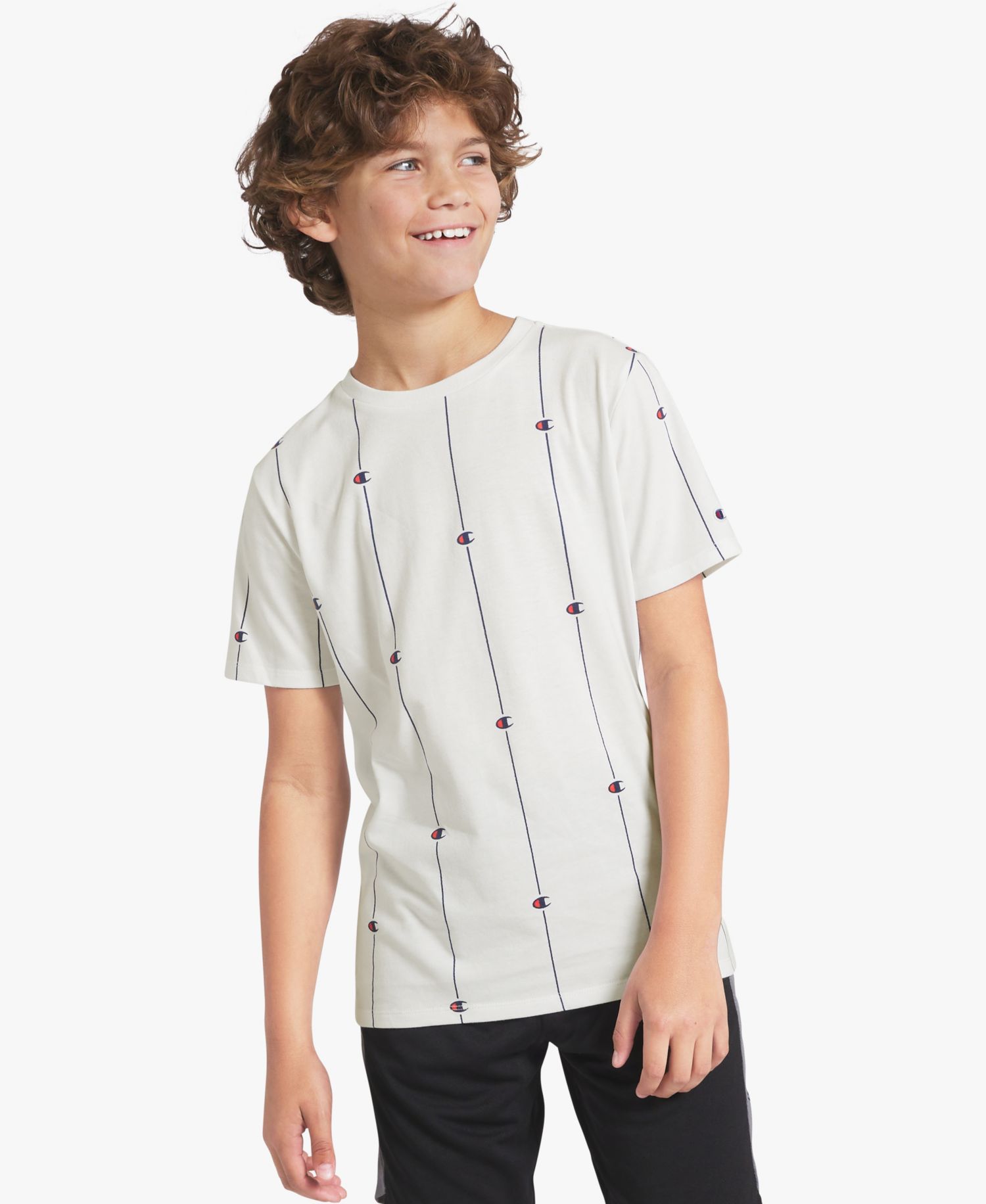 Big Boys' Printed Short-Sleeve Crewneck T-Shirt