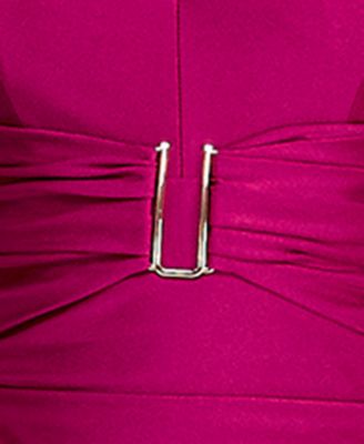 Juniors' Halter V-Neck Midi Dress