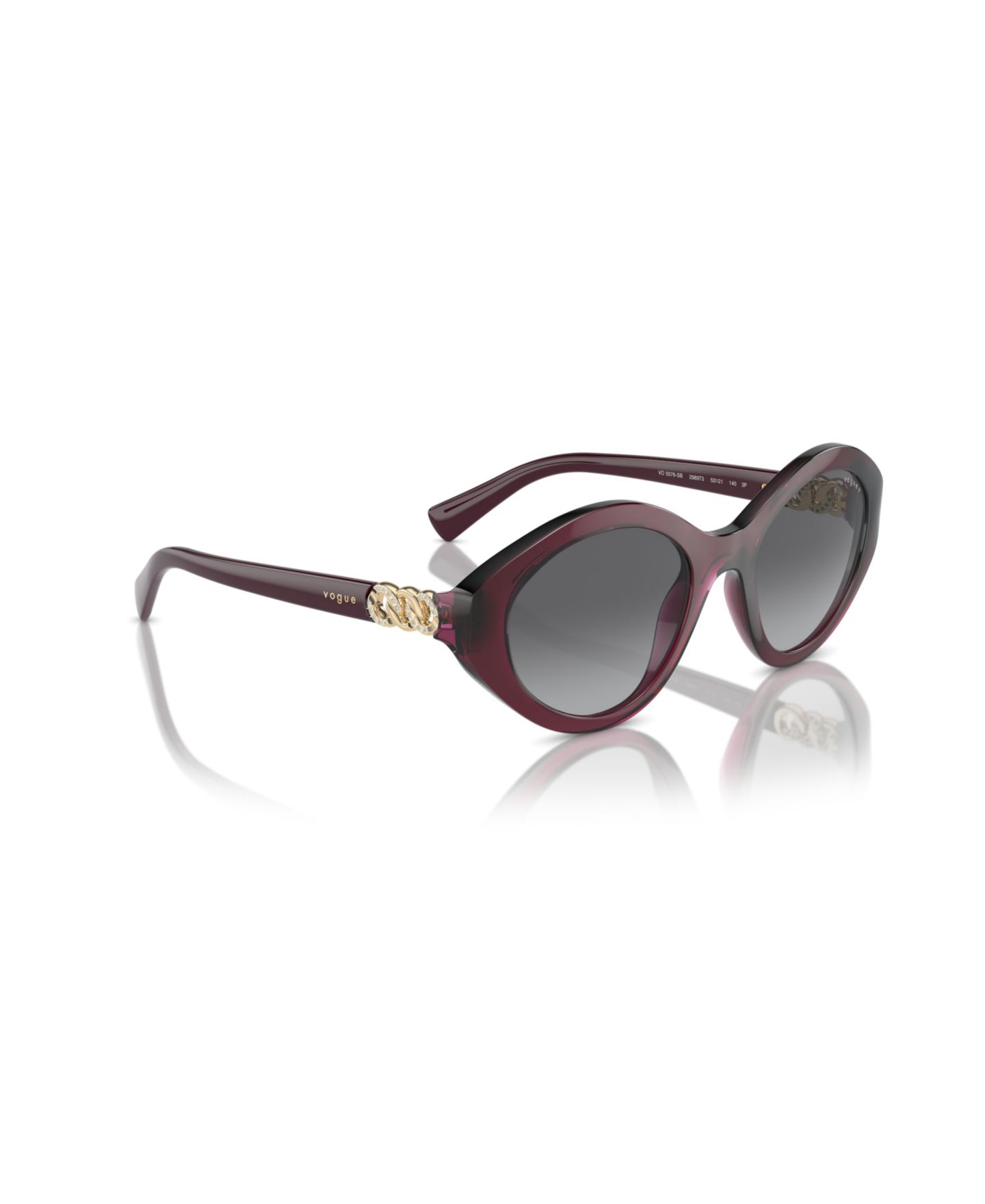 Женские солнцезащитные очки Vogue Eyewear Polarized Sunglasses VO5576SB, цвет: Вишнёвый — фото 6