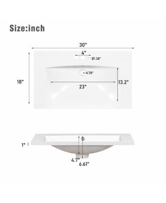 60" Double Sink Bathroom Vanity with Dual SMC Resin Basins, Soft Close Drawers & Adjustable Shelves for Large Bathrooms