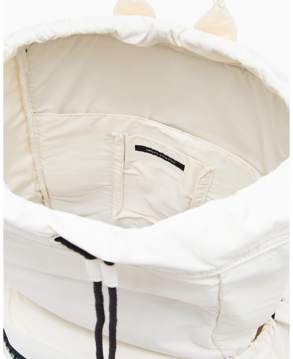 A|X Armani Exchange Men's White Edition Backpack