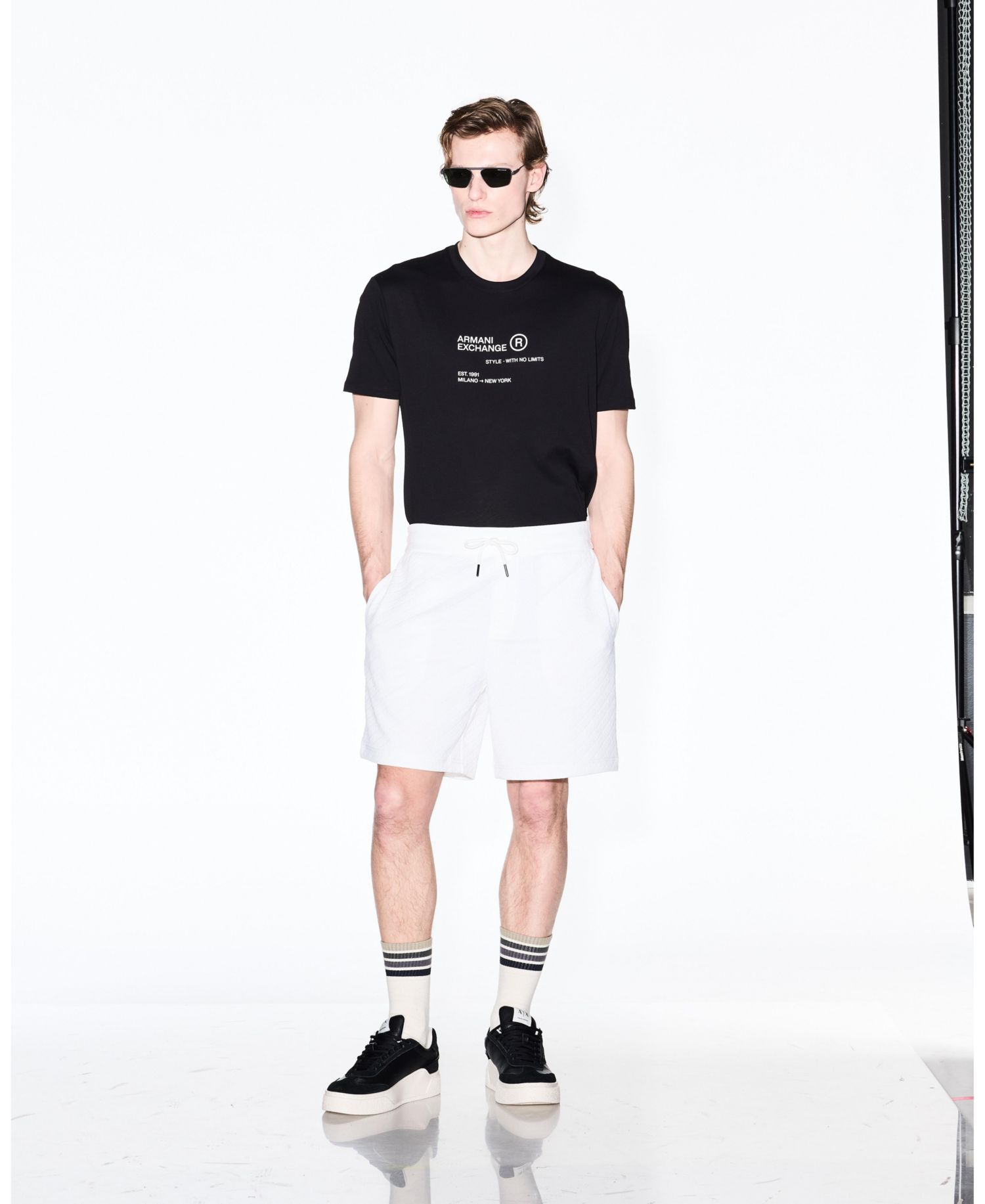 Men's Jacquard Allover Logo Fleece Short