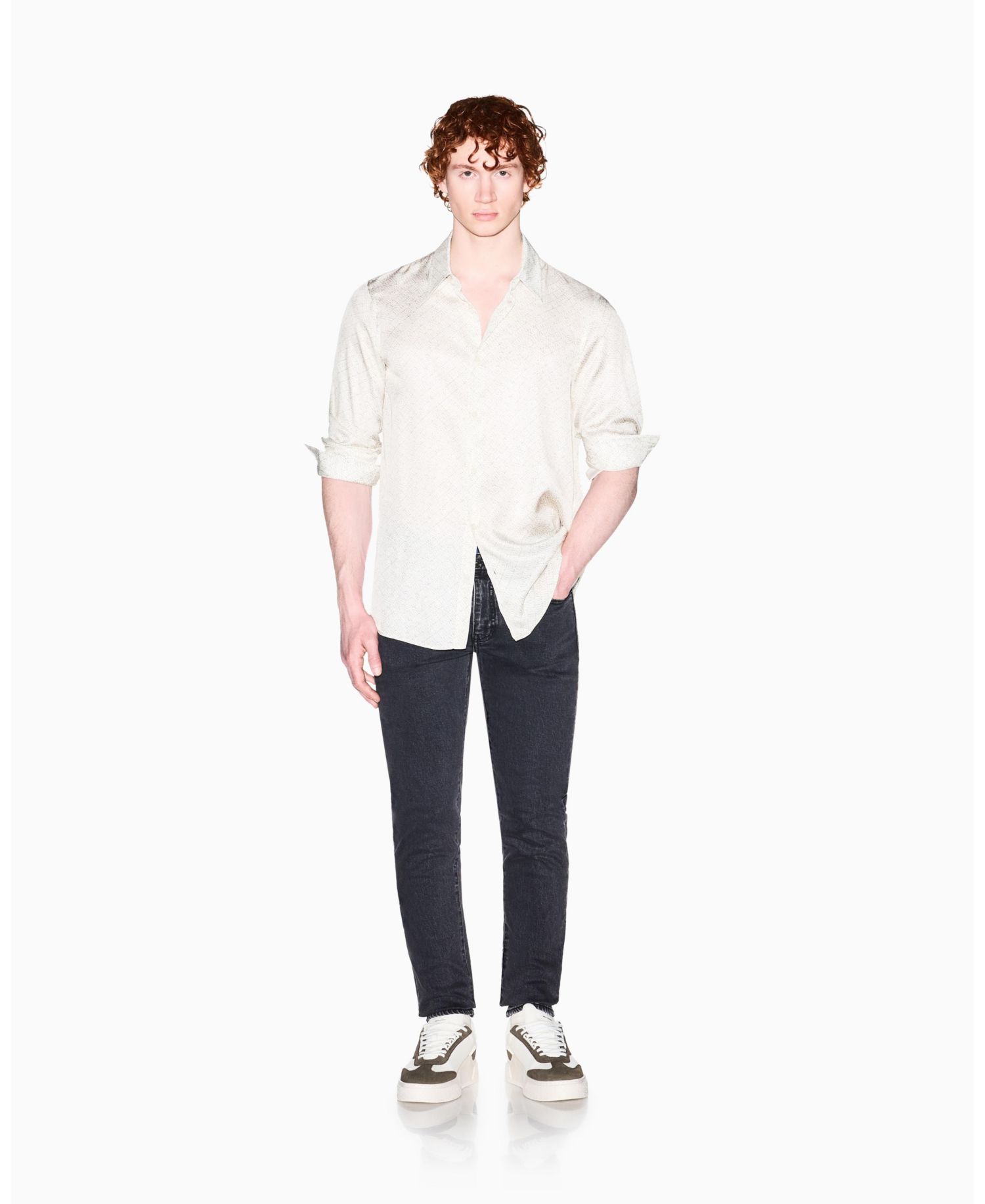 Men's Allover logo Viscose Printed Shirt