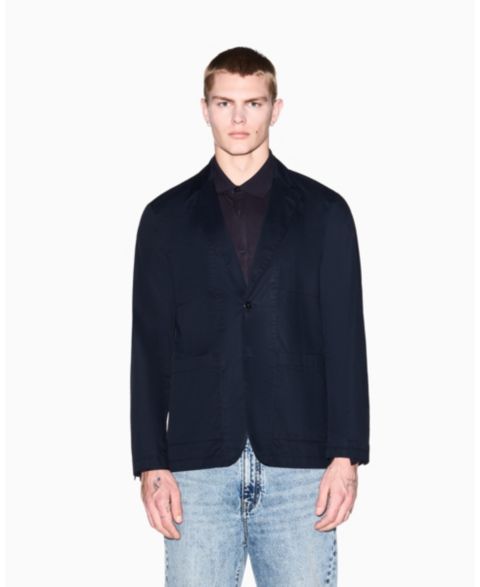 Мужская куртка A|X Armani Exchange White Edition Twill, цвет: Глубокий тёмно-синий