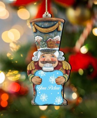 Nutcracker Picture Frame Ornament Set of 2