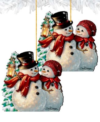 by Dona Gelsinger Snow Much in Love Ornament, Set of 2