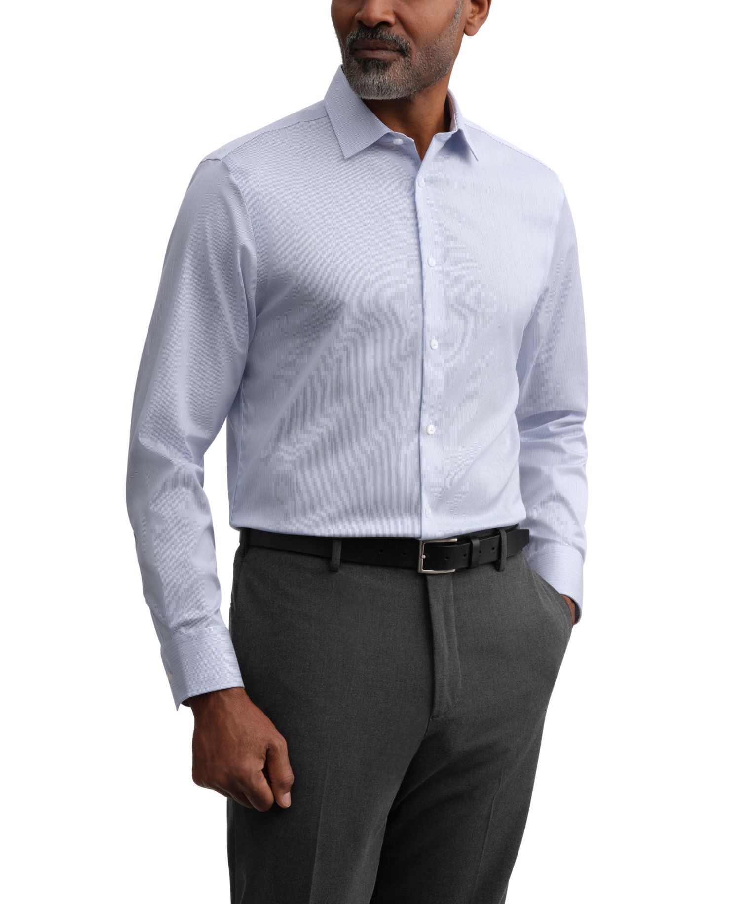 Men's Performance Wrinkle-Free Slim-Fit Dress Shirt