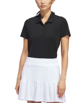 Women's Solid Short-Sleeve Polo Shirt