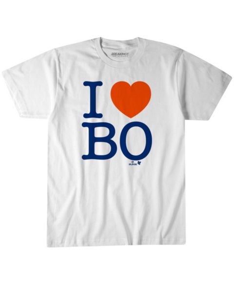 Футболка BreakingT Bo Bichette White New York Mets I Heart Bo