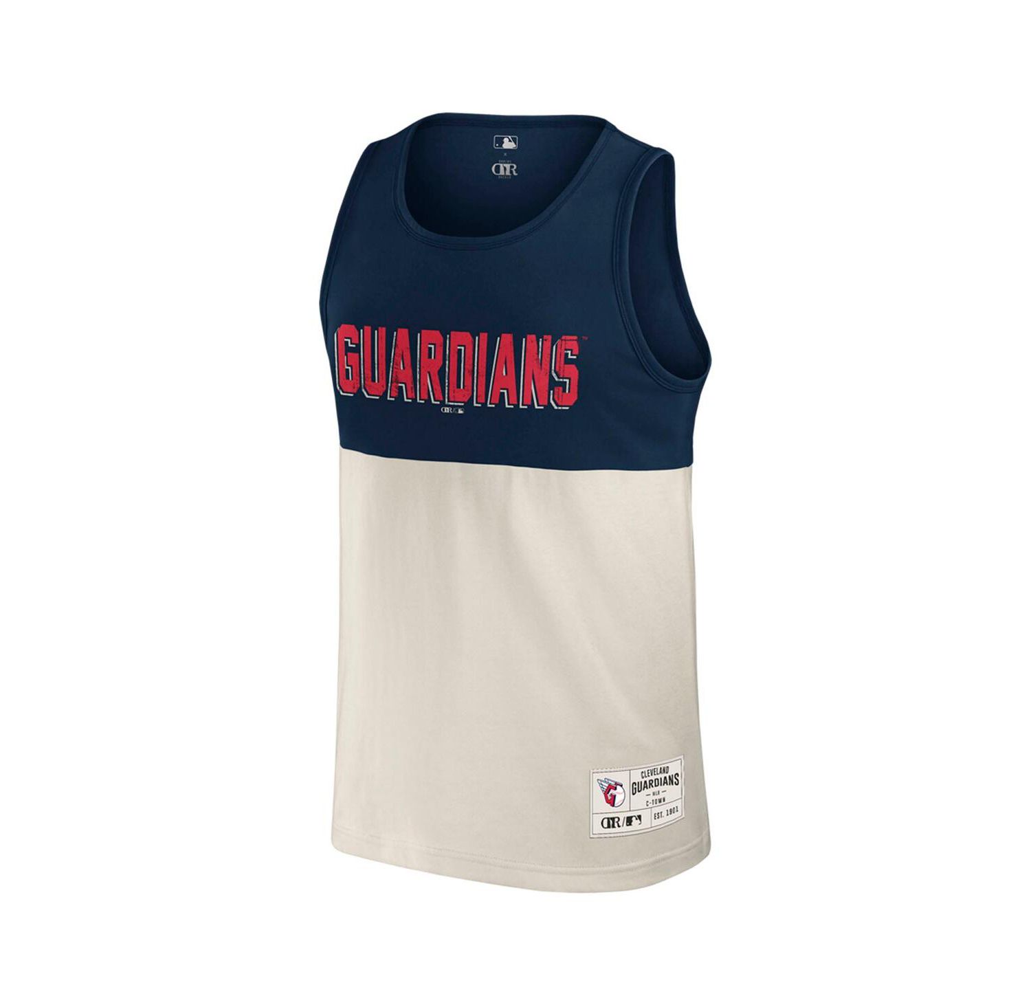 Darius Rucker Collection by Men's Navy Cleveland Guardians Color Block Tank Top