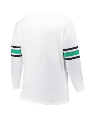 Men's White New York Jets Big & Tall Premier Brex Long Sleeve T-Shirt