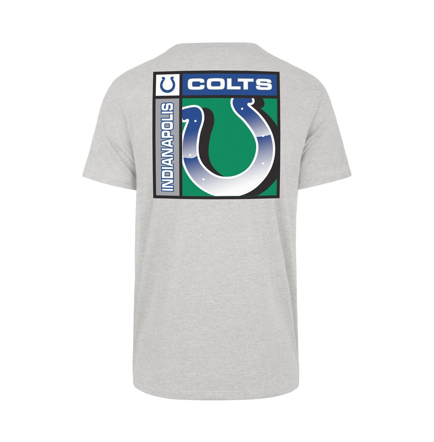Мужская футболка '47 Brand Gray Indianapolis Colts Chrome Plate Franklin — фото 3