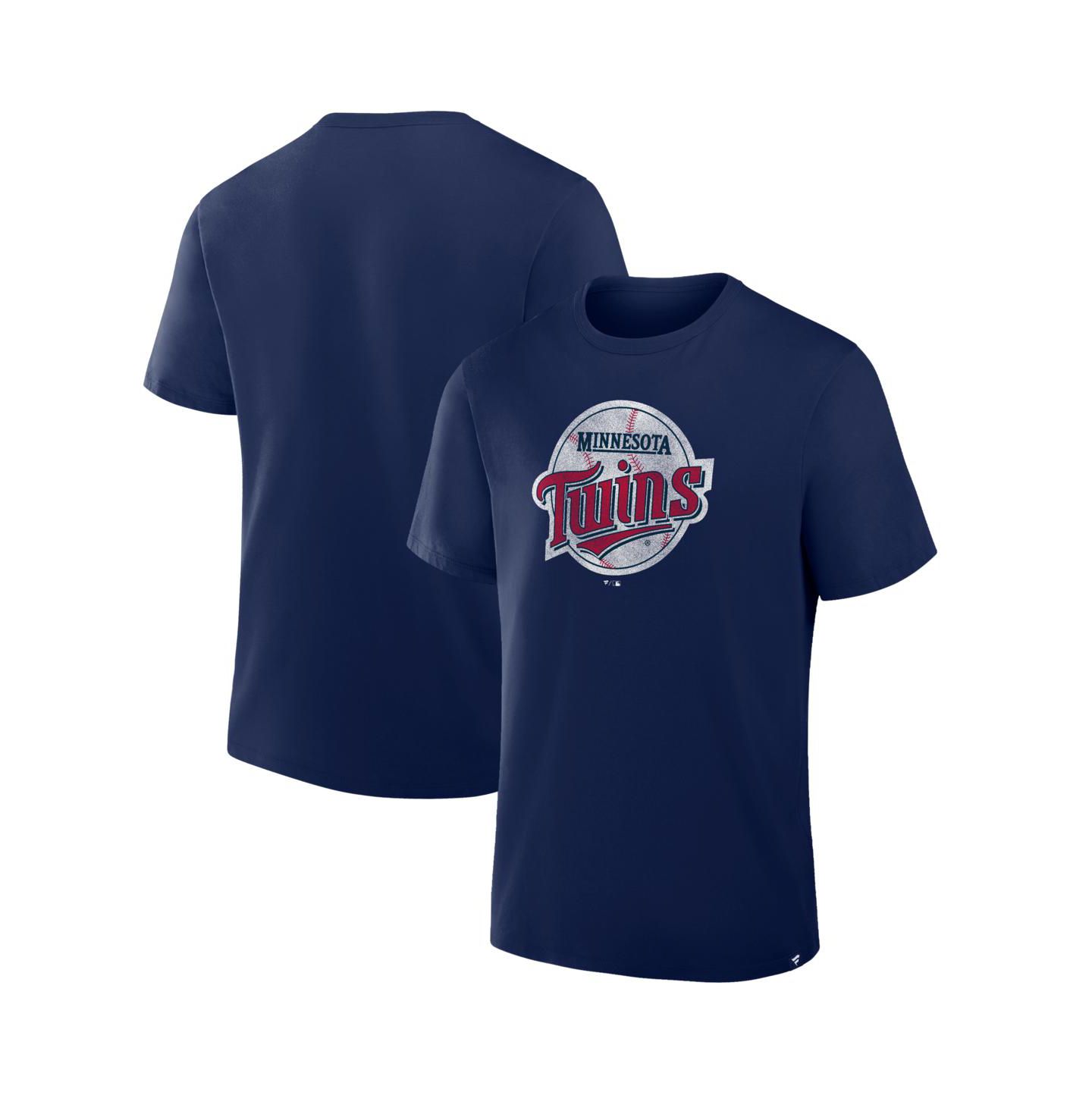 Мужская футболка Fanatics Navy Minnesota Twins Vintage Logo Legacy — фото 1
