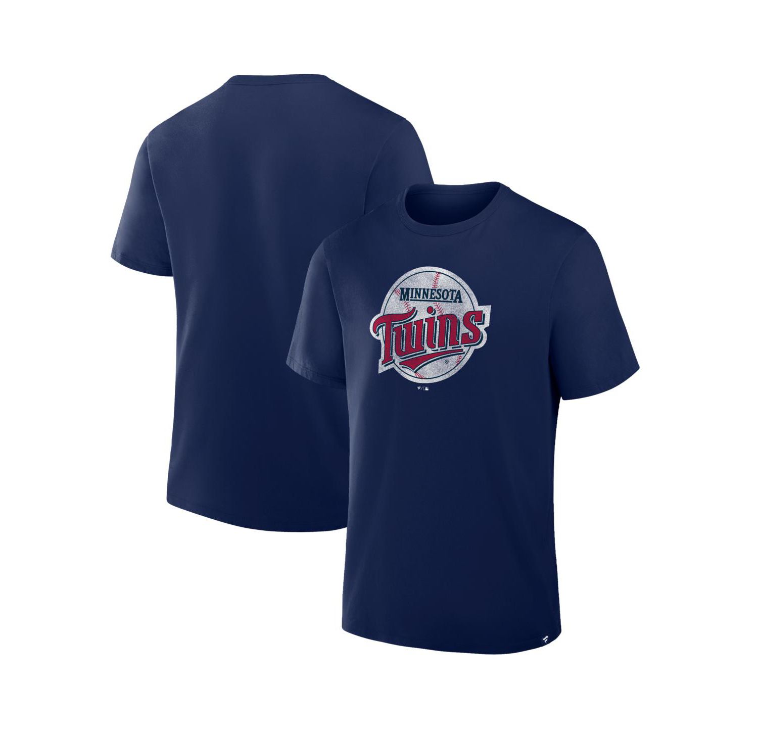 Men's Navy Minnesota Twins Vintage Logo Legacy T-Shirt