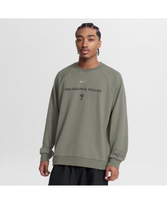 Men's Olive Philadelphia Phillies Statement Primary Raglan Dri-FIT Sweatshirt
