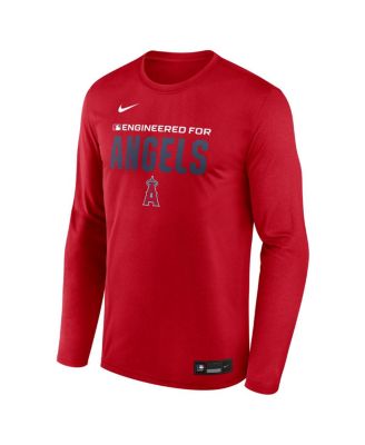 Men's Red Los Angeles Angels Authentic Collection Legend Dri-FIT Long Sleeve T-Shirt