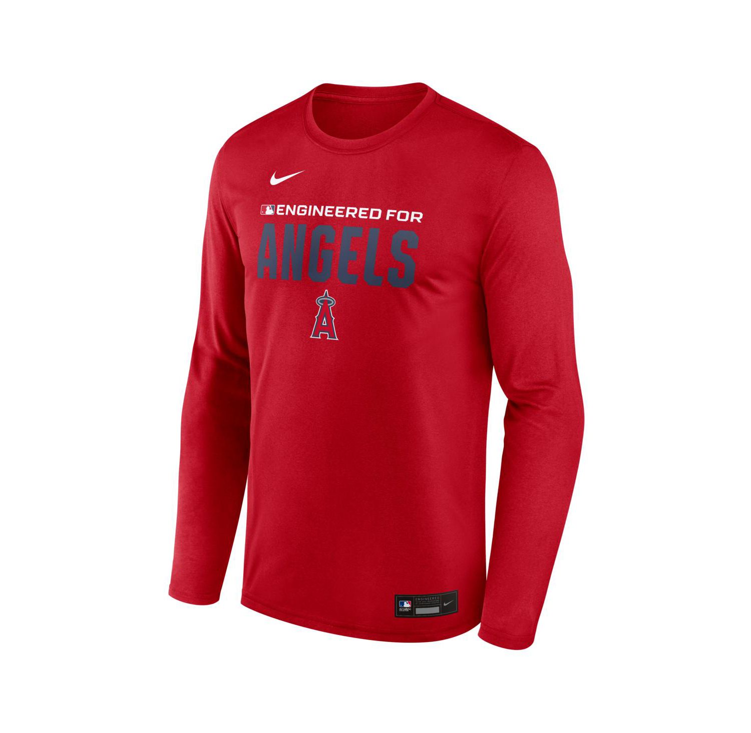Men's Red Los Angeles Angels Authentic Collection Legend Dri-FIT Long Sleeve T-Shirt