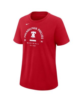 Women's Red Philadelphia Phillies Authentic Collection Early Work Tri-Blend Dri-FIT T-Shirt
