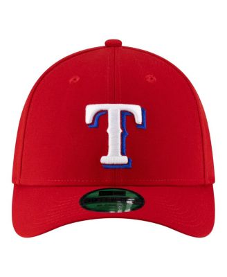 Men's Red Texas Rangers Player Replica 39THIRTY M-Crown Flex Hat