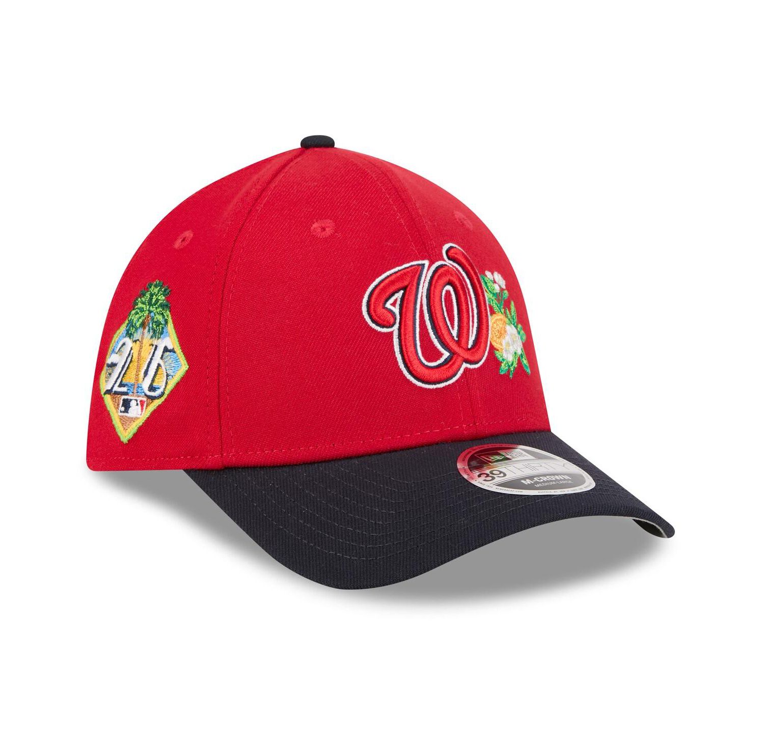 Men's Red/Navy Washington Nationals 2026 Spring Training M-Crown 39THIRTY Flex Hat
