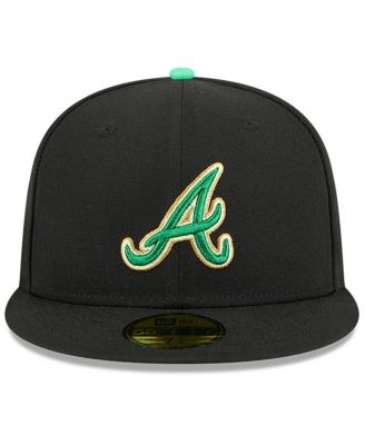 Men's Black Atlanta Braves 2026 St. Patrick's Day 59FIFTY Fitted Hat
