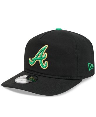 Men's Black Atlanta Braves 2026 St. Patrick's Day 19TWENTY Adjustable Hat