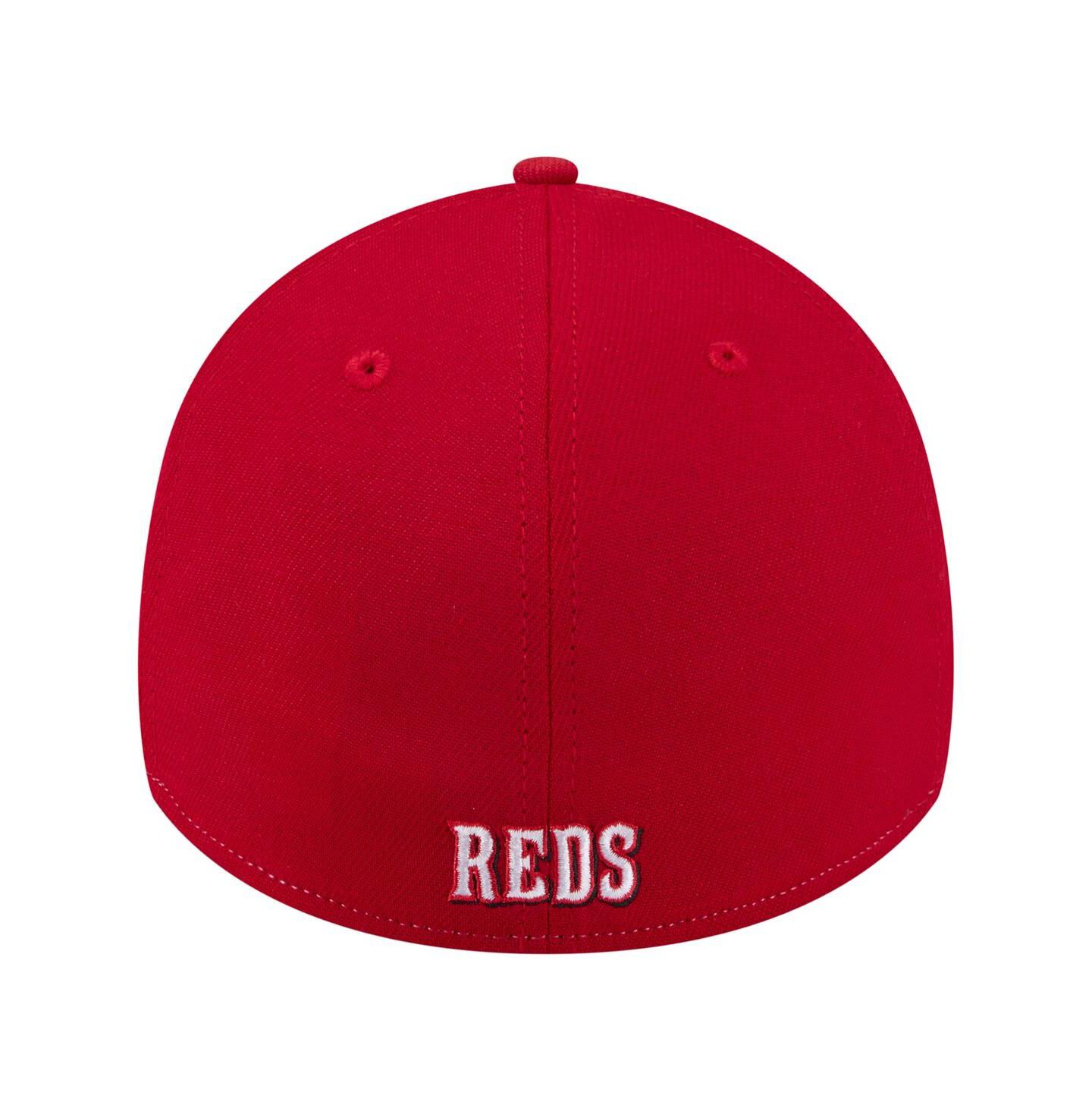 Мужские головные уборы New Era Stone Cincinnati Reds 2026 Spring Training Fan Pack Gradient 39THIRTY Flex Hat — фото 4