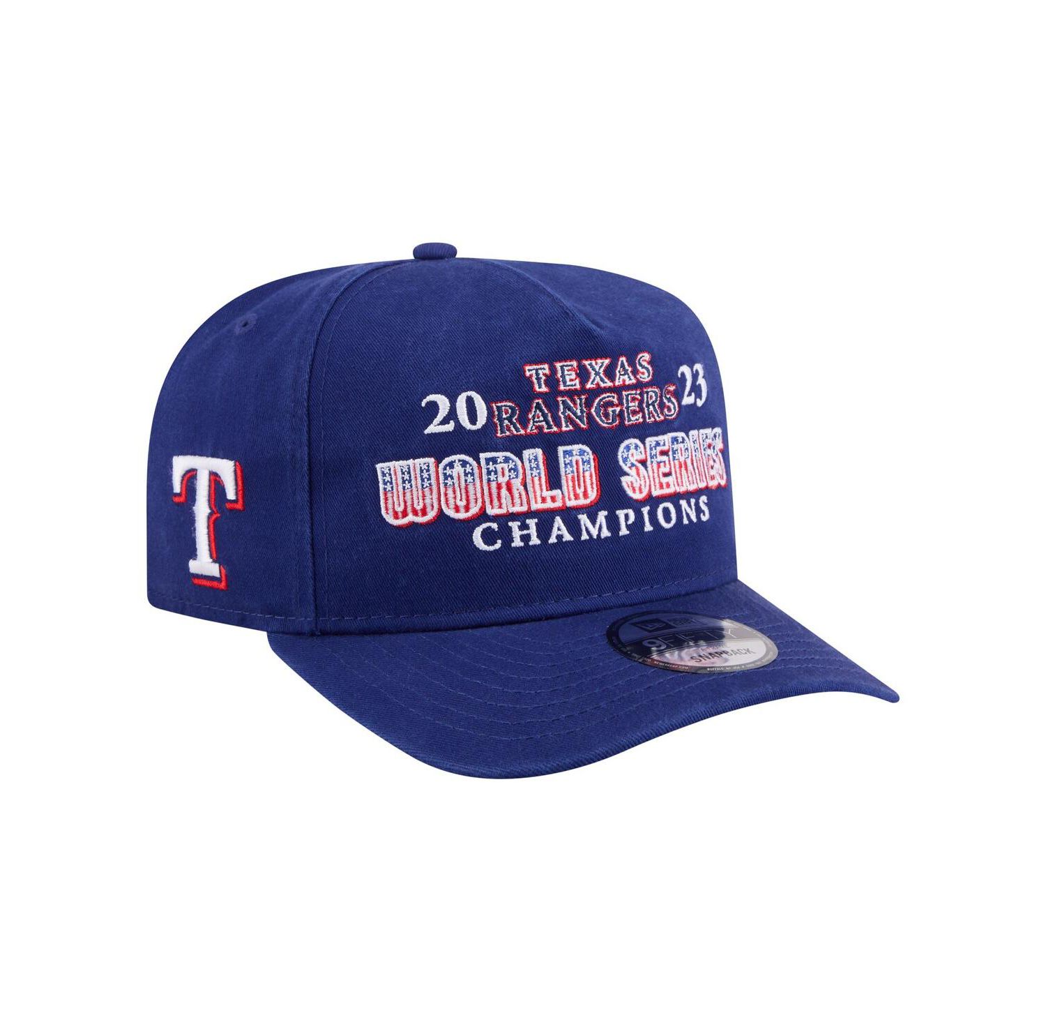 Men's Royal Texas Rangers 2023 World Series Champions Historic 9FIFTY A-Frame Snapback Hat