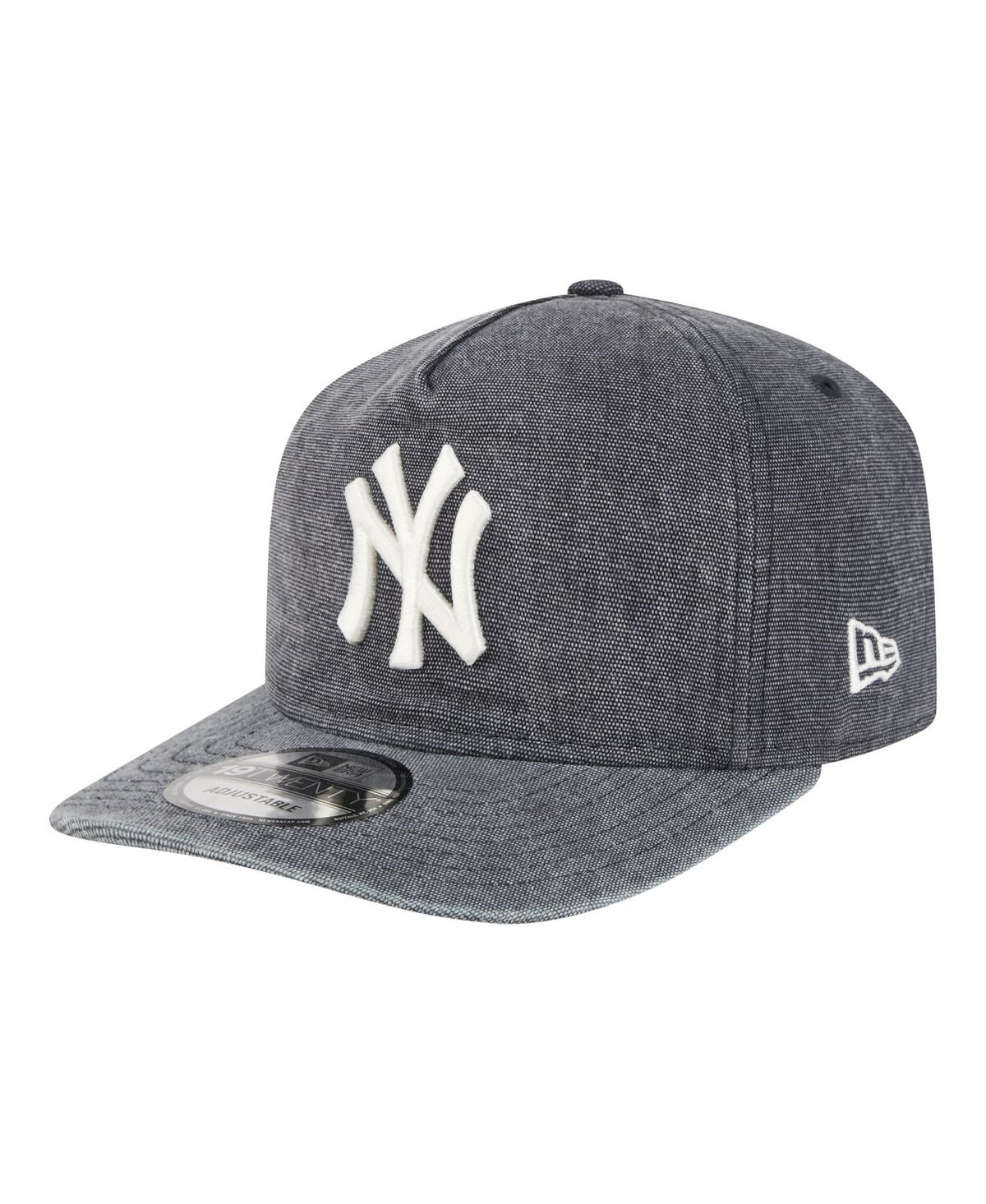 New Era Men's Navy Heather New York Yankees Denim Classic 19TWENTY Adjustable Hat