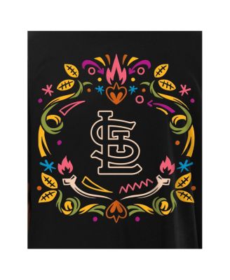 Men's Black St. Louis Cardinals Día de los Muertos T-Shirt