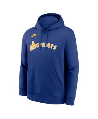 Men's Royal Seattle Mariners Cooperstown Collection Wordmark Club Hoodie